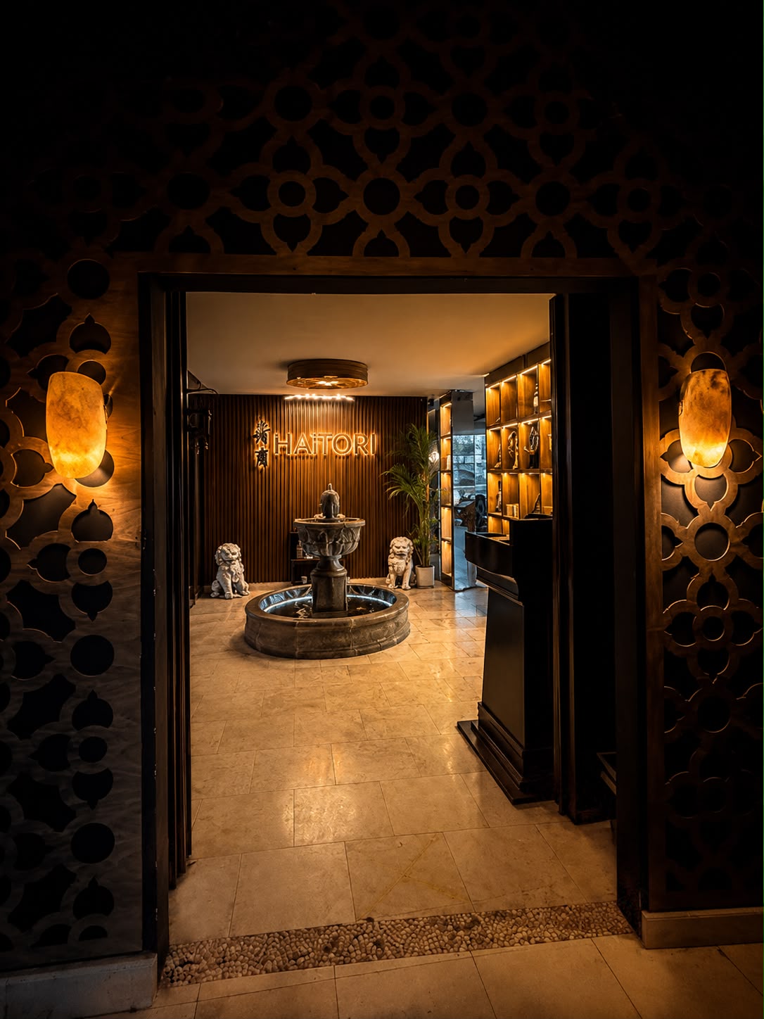 Entrada del restaurante Hattori Pachuca